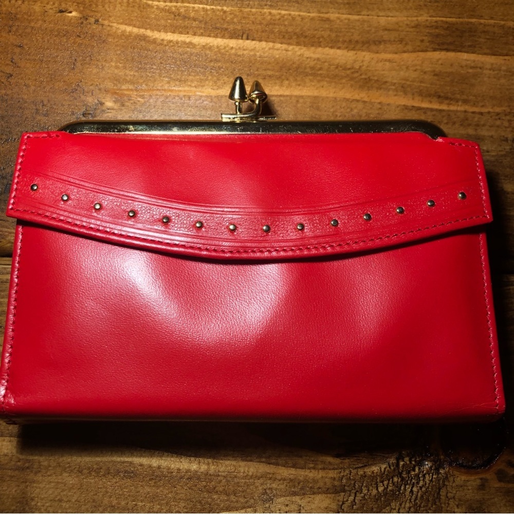 Rolf’s Vintage Red Cowhide Wallet/Coon Purse - Picture 1 of 13